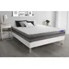 Image de Actisom Ensemble Matelas Actilatex Relax Latex Et Memoire De Forme 180x200 Cm Maxi Epaisseur 5zones De Confort + Sommier Kit Blanc