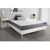Image de Ensemble matelas ACTILATEX DREAM Latex et memoire de forme 200x200 cm 5zones de confort + sommier KIT blanc
