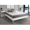 Image de Ensemble matelas ACTIMEMO DREAM memoire de forme 200x200 cm 5zones de confort + sommier KIT blanc