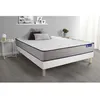 Image de Ensemble matelas Memoire de forme ACTIMEMO FORM 200x200 cm 5zones de confort + sommier KIT blanc
