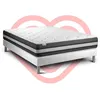 Image de Ensemble VITALSPRING ZEN 200 x 200 cm sommier Kit blanc