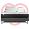 Image de Pack prÃªt a dormir VITALMEMO ONE 140 x 190 cm sommier Kit gris