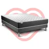Image de VITALIT Ensemble Vitalmemo One 160 X 200 Cm Sommier Kit Gris