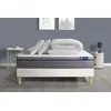 Image de Actisom Pack prêt a dormir matelas Ressorts ensaches+Memoire de forme ACTIFLEX ZEN 180x200 + sommier KIT blanc + 2 oreillers +couette