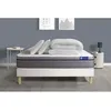 Image de Pack prÃªt a dormir matelas Ressorts ensaches+Memoire de forme ACTIFLEX ZEN 140x190 + sommier KIT blanc + 2 oreillers +couette