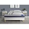 Image de Pack prÃªt a dormir matelas Ressorts ensaches + Memoire de forme ACTIFLEX ERGO 140x200 + sommier KIT blanc +2oreillers+couette