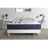 Image de Pack prÃªt a dormir matelas Latex et Memoire de forme ACTILATEX SLEEP 200x200 cm + sommier KIT blanc + 2 oreillers + couette