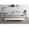 Image de Pack prÃªt a dormir matelas Latex et Memoire de forme ACTILATEX FORM 200x200 cm + sommier KIT blanc + 2 oreillers + couette