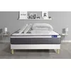 Image de Actisom Pack prêt a dormir matelas ACTIMEMO PLUS 180x200 Memoire de forme 7zones confort + sommier KIT blanc + 2 oreillers + couette