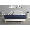 Image de Actisom Pack prêt a dormir matelas ACTIMEMO TECH 140x190 Memoire de forme 5zones de confort + sommier KIT blanc + 2oreillers +couette