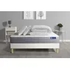 Image de Actisom Pack prêt a dormir matelas ACTIMEMO DREAM memoire de forme 140x190 cm 5zones confort + sommier KIT blanc + 2oreillers+couette