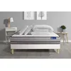 Image de Pack prÃªt a dormir matelas ACTIMEMO 140x200cm a MÃMOIRE DE FORME 3zones de confort + sommier KIT blanc + 2 oreillers +couette