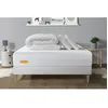 Image de PACK Matelas + sommier kit blanc 180x200 Memo Bio Mousse a memoire de forme Maxi epaisseur + Couette + 2 oreillers