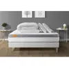 Image de Pack matelas + sommier kit blanc 160x200 Memo Zen Mousse a memoire de forme MAXI epaisseur + Couette + 2 oreillers