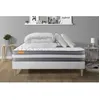 Image de PACK matelas + sommier kit blanc 140x190 Memo Plus Memoire de forme + 2 oreillers + couette