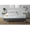 Image de Pack matelas Memo + sommier kit gris 180x200 + 2 oreillers memoire de forme