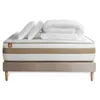Image de Pack prÃªt a dormir matelas LE RAFFINÃ 180x200cm Ressorts ensaches + Memoire de forme BioVisco + sommier kit Beige