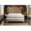 Image de Ensemble LE RAFFINÃ 90x200cm Ressorts ensaches + Memoire de forme BioVisco - Maxi epaisseur 26cm + sommier Beige
