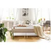 Image de Ensemble LE SOYEUX 160x200cm Ressorts ensaches + Memoire de forme BioVisco - Ep. 24cm + double sommiers Blanc