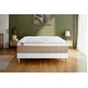 Image de Ensemble LE SOYEUX 90x200cm Ressorts ensaches + Memoire de forme BioVisco - Ep. 24cm + sommier Blanc