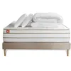 Image de Pack prÃªt a dormir matelas LE DOUILLET 140x200cm Memoire de forme BioVisco + sommier Beige + 2 oreillers + couette