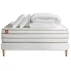 Image de Pack prÃªt a dormir matelas LE DOUILLET 180x200cm Memoire de forme BioVisco + sommier kit Blanc