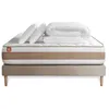 Image de Pack prÃªt a dormir matelas LE DÃLICAT 140x190cm Ressorts ensaches + Memoire de forme + sommier kit Beige