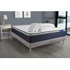 Image de Actisom Pack prêt a dormir matelas Ressorts ensaches+Memoire de forme ACTIFLEX MAX 180x200cm + sommier KIT gris + 2oreillers+couette