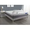 Image de Pack prÃªt a dormir matelas ACTIFLEX PLUS 140x200 Ressorts ensaches+Memoire de forme + sommier KIT gris + 2 oreillers+couette