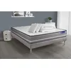 Image de Actisom Pack prêt a dormir matelas Ressorts ensaches ACTIFLEX PUR 180x200 3zones de confort + sommier KIT gris + 2 oreillers+couette