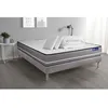Image de Pack prÃªt a dormir matelas a memoire ACTIMEMO PUR 140x200cm 3zones de confort + sommier KIT gris + 2 oreillers + couette