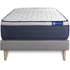Image de Actisom Ensemble Matelas Memoire De Forme Actimemo Max 120x200 Cm Maxi Epaisseur 7zones De Confort + Sommier Kit Gris