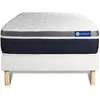 Image de Actisom Ensemble Actimemo Confort Matelas Memoire De Forme 80x200 Cm Maxi Epaisseur 7zones De Confort + Sommier Kit Blanc
