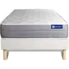 Image de Actisom Ensemble matelas ACTIMEMO DREAM memoire de forme 120x200 cm 5zones de confort + sommier KIT blanc