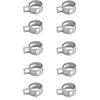 Image de 10x Colliers De Durite Clip À Ressort 8mm - 10mm Tuyau Carburant Essence Tondeuse Tracteur