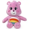 Image de Peluche bisounours toucalin rose avec arc en ciel 28 cm - peluche licence - doudou enfant - ours
