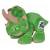 Image de Peluche dinosaure triceratops vert 26 cm - dino - doudou enfant - jurassic world - nouveaute