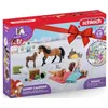 Image de Schleich Calendrier De L'avent Noel 2023 Equestre Chevaux Pour Schleich Horse Club Equitation - Figurines Animaux Et Accessoires - Set Jouets Et Carte Tigre