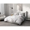 Image de Home Linge Passion, Housse De Couette - 3 PiÃ¨ces, 100% Coton - 57 Fils, 2 Personnes - 220 X 240 Cm, Pompadour Blanc & Vieux Rose Hp62667