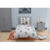 Image de Parure De Couette Enfant 100% Coton - Gris Clair - 140x200
