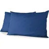 Image de Lot De 2 Taies D'oreiller - Home Linge Passion - 50 X 70 Cm - Bleu