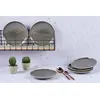 Image de Lot De 6 Assiettes À Dessert En Grès Gris D22