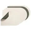 Image de Set de table rectangovale rÃ©versible - 6 piÃ¨ces - blanc crÃ¨me et vert
