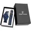 Image de Pierre Lannier Coffret Montre Pierre Lannier Essential Cadran Bleu Bracelet Cuir Bleu