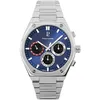 Image de Montre Homme Copilote ArgentÃ© Cadran Bleu Bracelet Acier ArgentÃ© 24 Mm