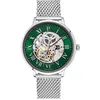 Image de Pierre Lannier Montre Homme Automatic Argenté Cadran Vert Bracelet Acier Milanais Argenté 20 Mm