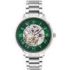 Image de Montre Homme Automatic ArgentÃ© Cadran Vert Bracelet Acier ArgentÃ© 20 Mm