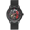 Image de Pierre Lannier Montre Homme Paddock Noir Cadran Noir Bracelet Acier Milanais Noir 22 Mm