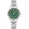 Image de Montre Femme Metropolitain ArgentÃ© Cadran Vert Bracelet Acier ArgentÃ© 16 Mm