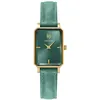 Image de Montre Femme Ariane DorÃ© Cadran Vert Bracelet Cuir Vert 12 Mm